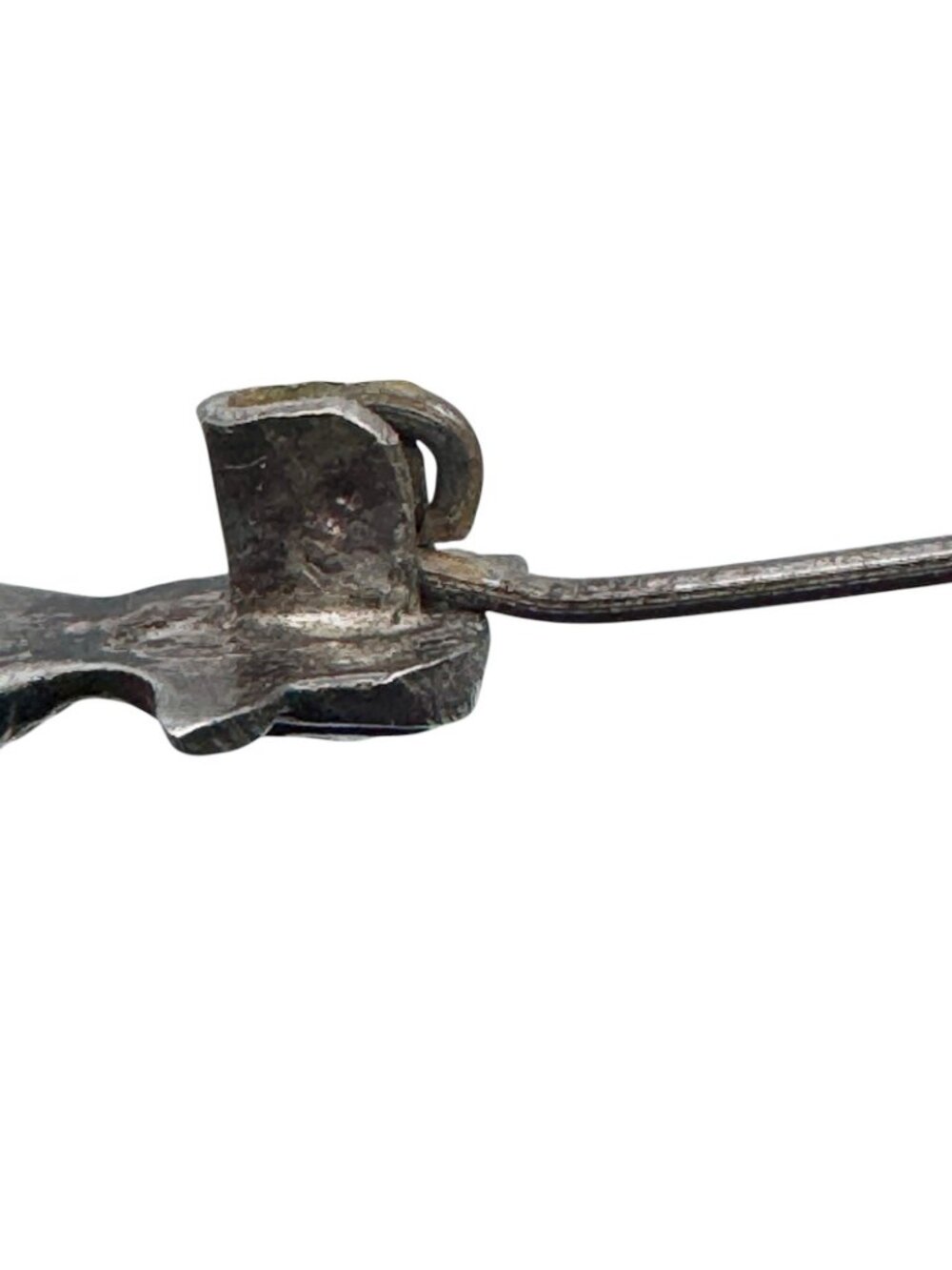 Parrot Scatter Pin Handmade Sterling Silver 1940s Silver Mexico C-Clasp Vintage - Picture 15 of 16